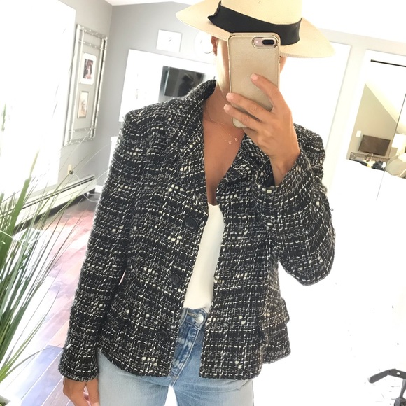 Lafayette 148 New York Jackets & Blazers - Lafayette 148 NY black white Bouclè jacket size 8